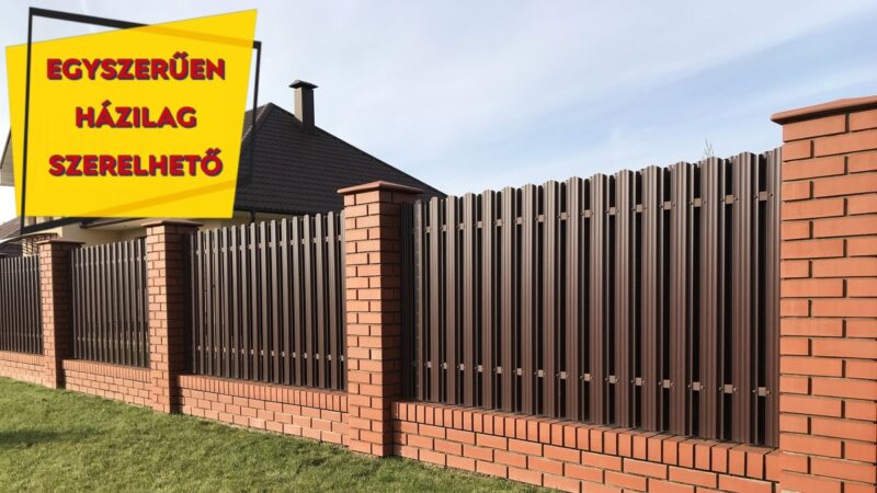 Modern és tartós trapézlemez kerítésléc az XXL kerítés kínálatában